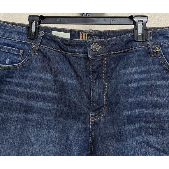 Kut from the Kloth Katy Boyfriend Denim Blue Shorts Plus Size 20W 6.5" new - Picture 11 of 12